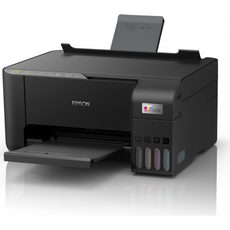 Epson EcoTank ET-2812 - Multifunktionsdrucker - Farbe - Tintenstrahl - nachfüllbar - A4 (Medien) - bis zu 10 Seiten-Min. (Drucken) - 100 Blatt - Wi-Fi - Schwarz – Bild 2