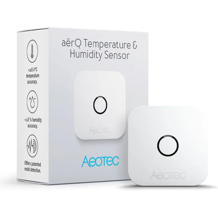Aeotec aërQ Temperature & Humidity Sensor Temperatur-Feuchtigkeit-Sensor Z-Wave Plus V2 ZWA039