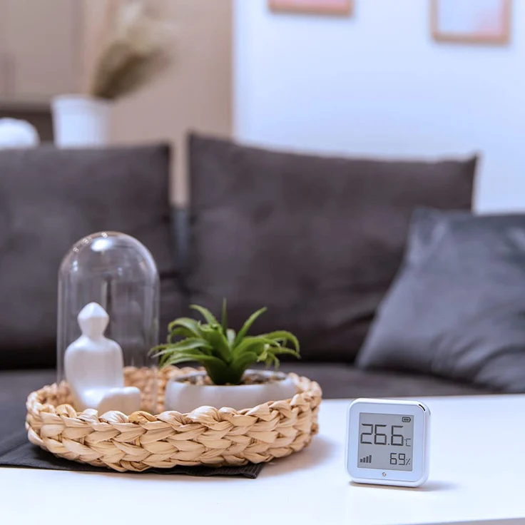 Home Shelly Sensor - Plus H&T - WLAN Temperatur & Feuchtigkeitssensor Akku Weiß – Bild 3