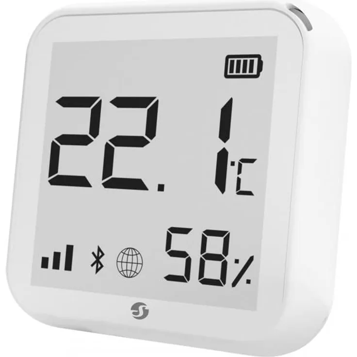 Home Shelly Sensor - Plus H&T - WLAN Temperatur & Feuchtigkeitssensor Akku Weiß