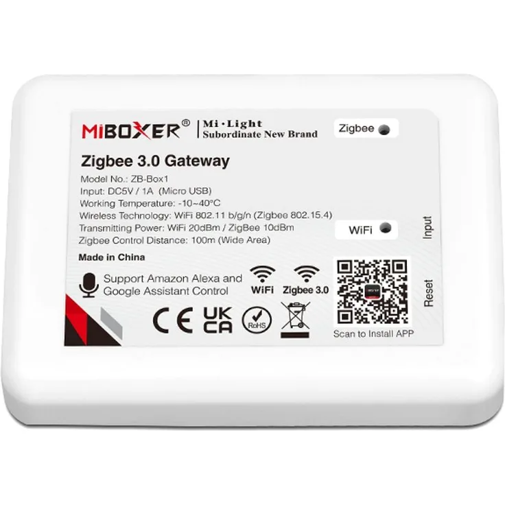 MiBOXER ZBBox1 WIFI - Zigbee Gateway 3.0 für Zigbee Empfänger