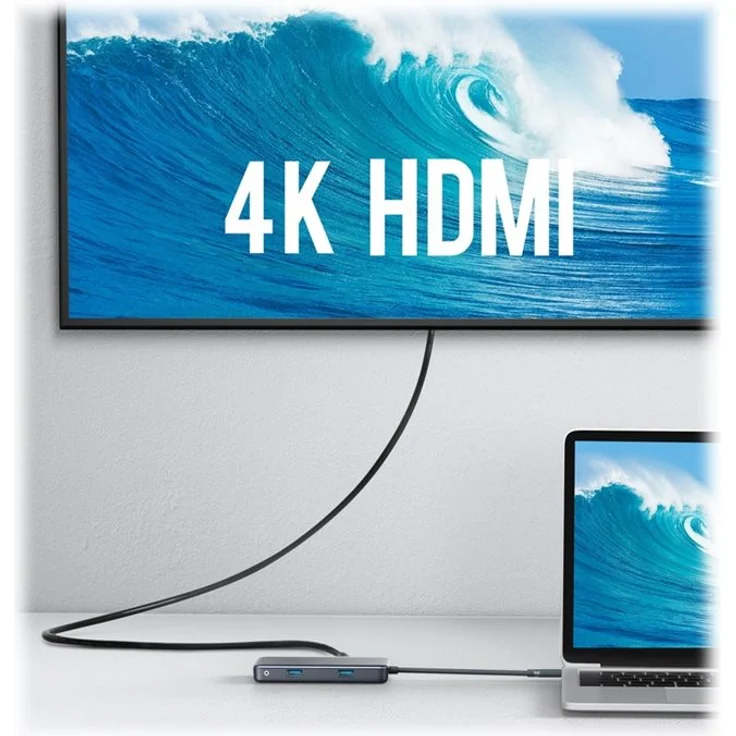 Anker PowerExpand+ 7-in-1 USB-C PD Ethernet Hub, Grau (A83520A1) – Bild 3