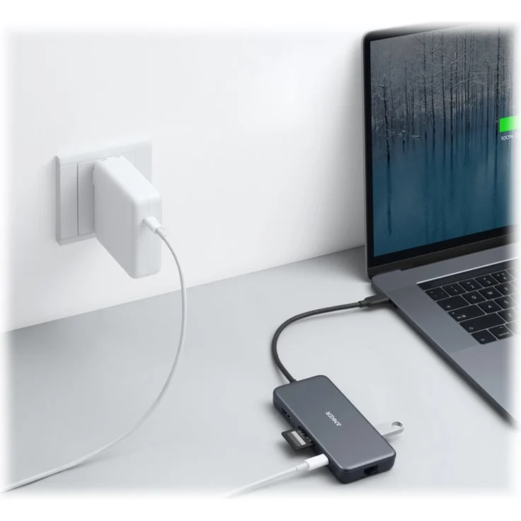 Anker PowerExpand+ 7-in-1 USB-C PD Ethernet Hub, Grau (A83520A1) – Bild 4