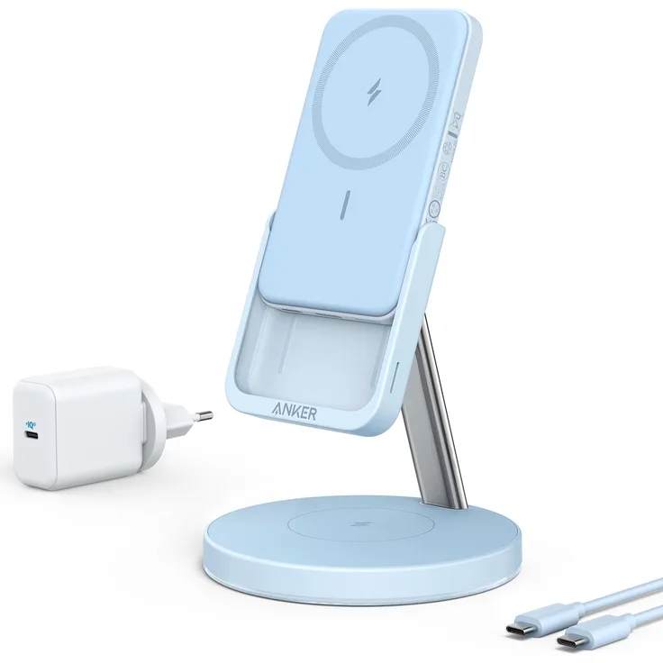Anker 633 Magnetic Wireless Charger (MagGo), 1,5 m, blau (B25A7331)