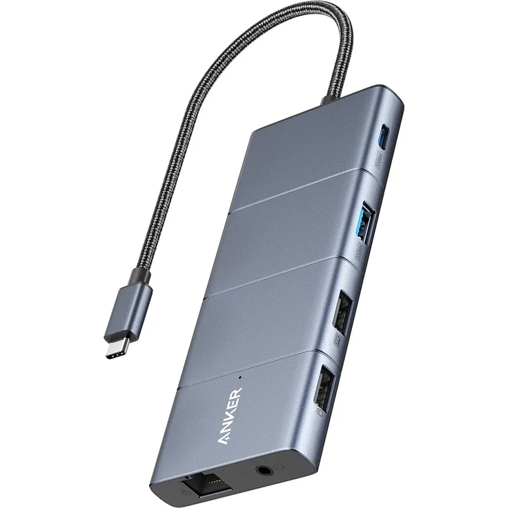 Anker 565 USB-C Hub (11-in-1), Grau (A83880A1)