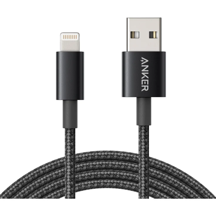 Anker 331 USB-A to Lightning Cable (Nylon), 1 m, schwarz (A8152012) – Bild 1