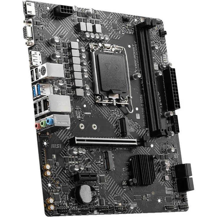 MSI PRO H610M-G DDR4 Mainboard, Micro-ATX - unterstützt Intel Core Prozessoren 12. Generation, LGA 1700, 2 x DIMMs (3200MHz) – Bild 4