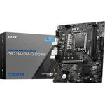 MSI PRO H610M-G DDR4 Mainboard, Micro-ATX - unterstützt Intel Core Prozessoren 12. Generation, LGA 1700, 2 x DIMMs (3200MHz)
