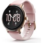 Hama Smartwatch Fit Watch 4910 Smartwatch GPS, Damen, 45mm, Silikonarmband, Roségold