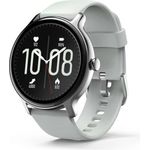 Hama Smartwatch Fit Watch 4910 Smartwatch GPS, Unisex, 45mm, Silikonarmband, Silber