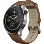 Amazfit GTR 4 Smartwatch GPS, Unisex, 46mm, Metallgehäuse, Kunststoffarmband, Vintage Brown