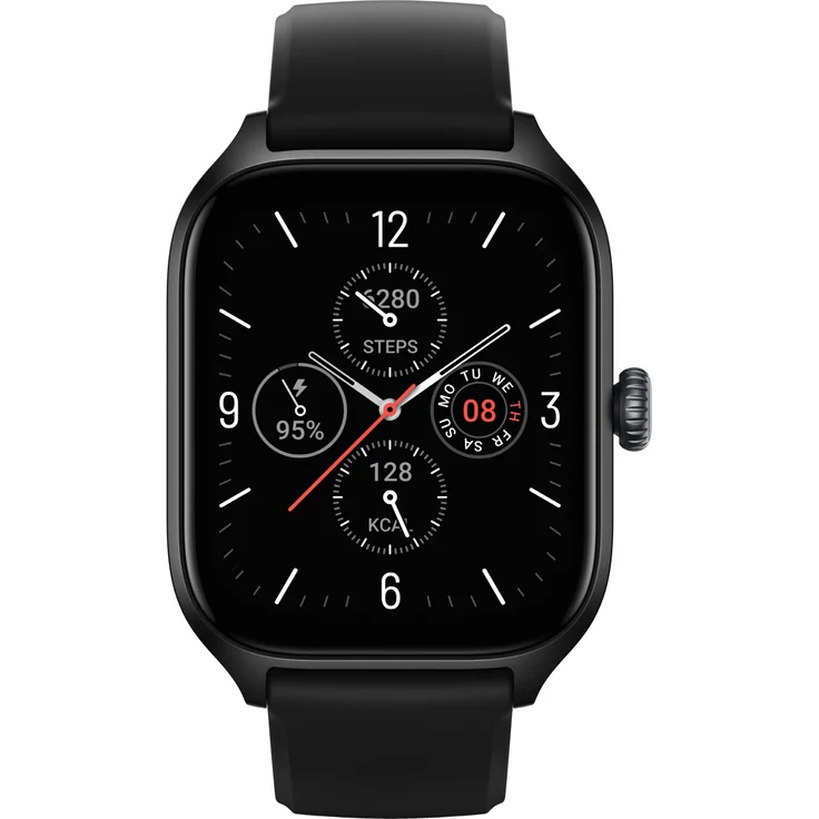 Amazfit GTS 4 Smartwatch GPS, Unisex, Einheitsgröße, Kunststoffarmband, Infinite Black – Bild 2