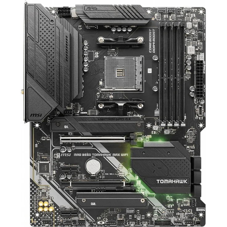 MSI MAG B550 TOMAHAWK MAX WIFI - AMD - Sockel AM4 - 3rd Generation AMD Ryzen™ 3 - 3rd Generation AMD Ryzen 5 - 3rd Generation AMD Ryzen™ 7 - 3rd... - DDR4-SDRAM - 128 GB - DIMM (7C94-043R) – Bild 2