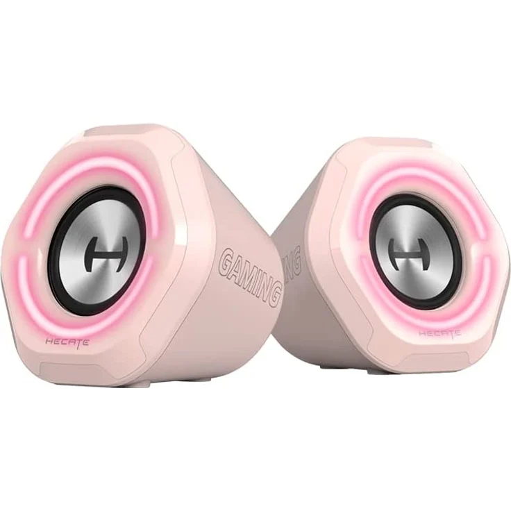 Edifier Aktivboxen G1000 2.0 Bluetooth Gaming RGB pink – Bild 1