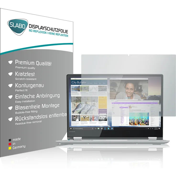 2x Slabo Displayschutzfolie für Lenovo Yoga 530 (14'') 'No Reflexion', 2 Stk.
