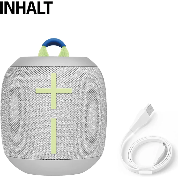 UE Ultimate Ears ULTIMATE EARS WONDERBOOM 3 Bluetooth-Lautsprecher  stossfest, spritzwassergeschützt, grau – Bild 3