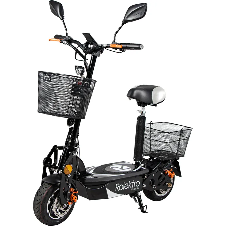 Rolektro E-Joy 20 E-Scooter, mit Straßenzulassung, Schwarz, 20 km/h - Preisvergleich