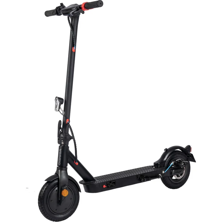 DIGGER ES3 E-Scooter, mit Straßenzulassung, Schwarz, 20 km/h – Bild 1