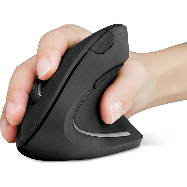 Anker 2.4G Wireless Vertikale Ergonomische Optische Maus Vertical Ergonomic Optical Mouse Kabellos für Windows und Mac OS, USB, 800/1200/1600 DPI, 5 Tasten – Bild 2