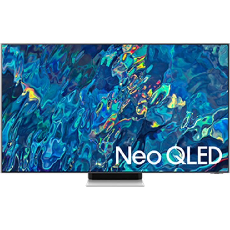 Samsung QE55QN95BAT 138 cm (55 Zoll) Neo QLED Mini LED Smart TV (Ultra HD, HDR10+ Adaptive, HDR10+, HDR10, HLG, Mini LED) Twin-HD-Triple-Tuner (Sat, Antenne, Kabel) Modelljahr 2022 Energieklasse G (EU-Modell) – Bild 1
