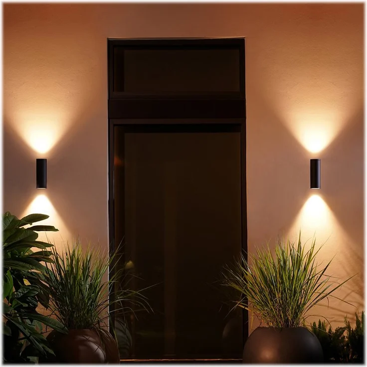 Philips Hue White & Col. Amb. LED Außenwandleuchte Appear, schwarz, bis zu 16 Mio. Farben, steuerbar via App – Bild 3