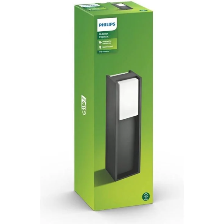 Philips Bridge myGarde moderne Sockelleuchte E27 anthrazit 40,2cm – Bild 4