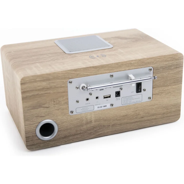 Block Aurora Smartradio mit Spotify Connect-Ready, Streaming, Bluetooth, DAB, DAB+, UKW (FM), Internetradio, braun – Bild 3
