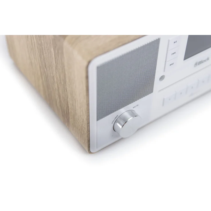 Block Aurora Smartradio mit Spotify Connect-Ready, Streaming, Bluetooth, DAB, DAB+, UKW (FM), Internetradio, braun – Bild 1