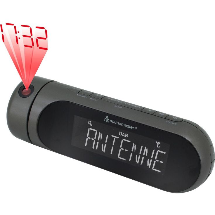 SOUNDMASTER UR6700AN Radiowecker mit Einschlaffunktion, DAB, DAB+, UKW (FM), schwarz