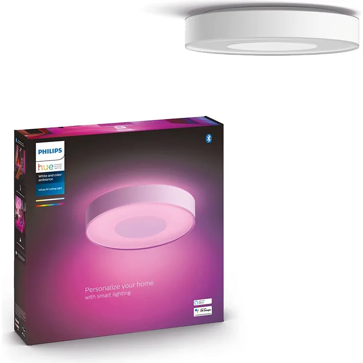 Philips Hue White & Color Ambiance Infuse Deckenleuchte M weiß 2400lm