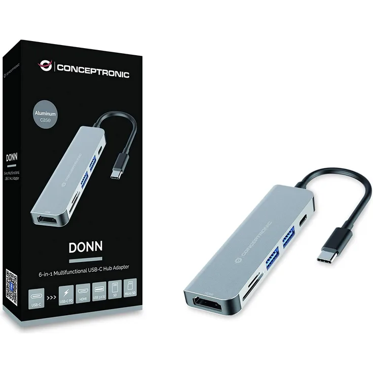 Conceptronic Docking Station, USB-C, HDMI (DONN02G)