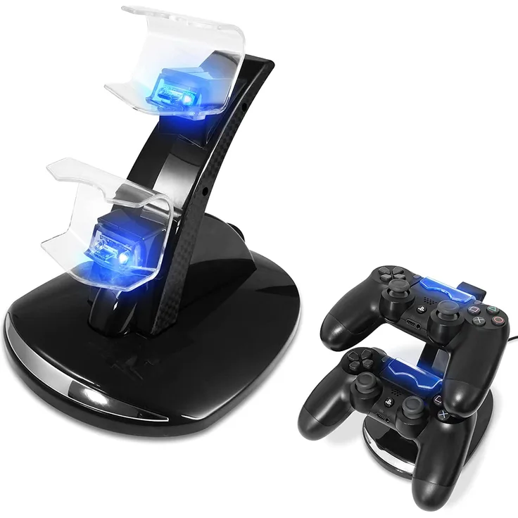 Eaxus PS4 Ladestation für 2 Controller, USB Dual Charger