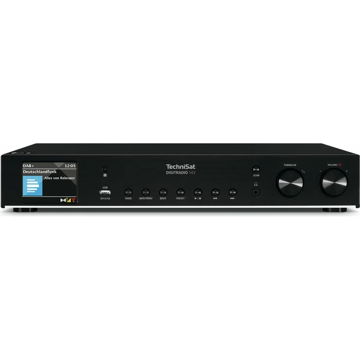 TechniSat Digitradio 143 (V3) Digitalradio mit Bluetooth, WLAN, DAB+, UKW (FM), Internetradio, schwarz – Bild 1
