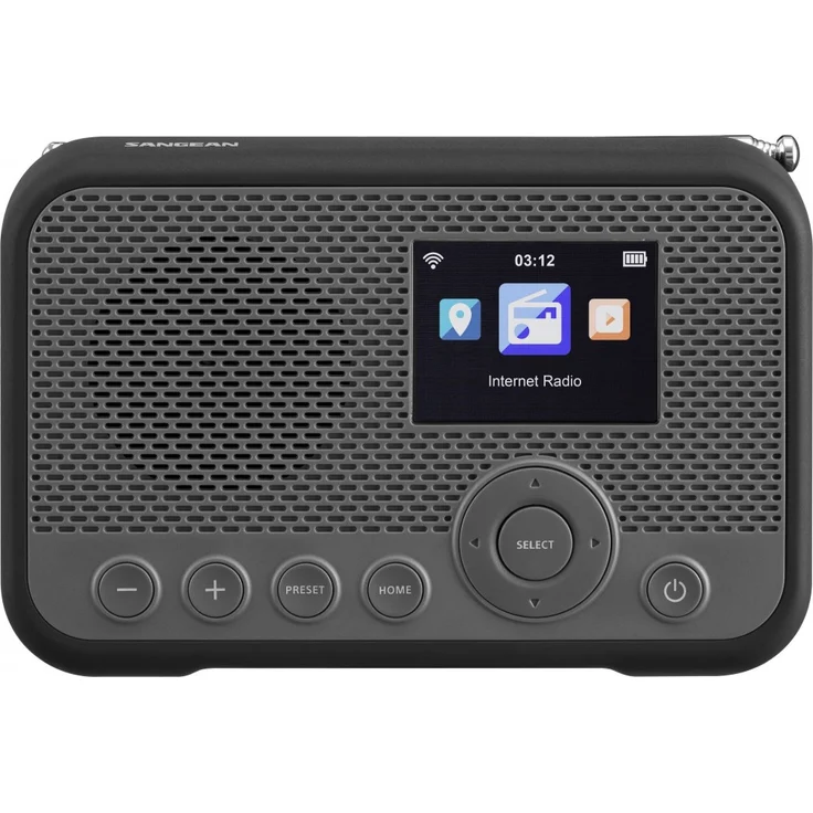 Sangean WFR-39 Internetradio mit Bluetooth, WLAN, Streaming, Cloud Music, Spotify Connect, DAB+, UKW (FM), Internetradio, schwarz – Bild 1