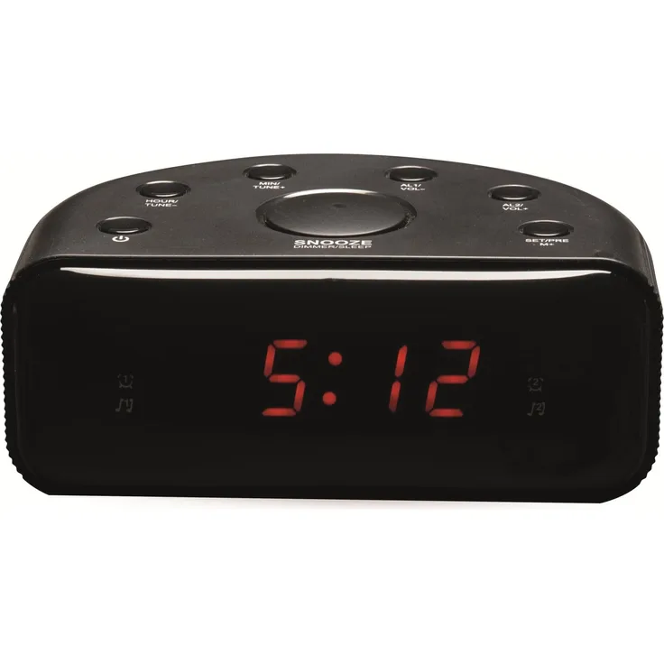 Denver CR-430 Uhrenradio mit PLL Radio, UKW (FM), schwarz - Preisvergleich