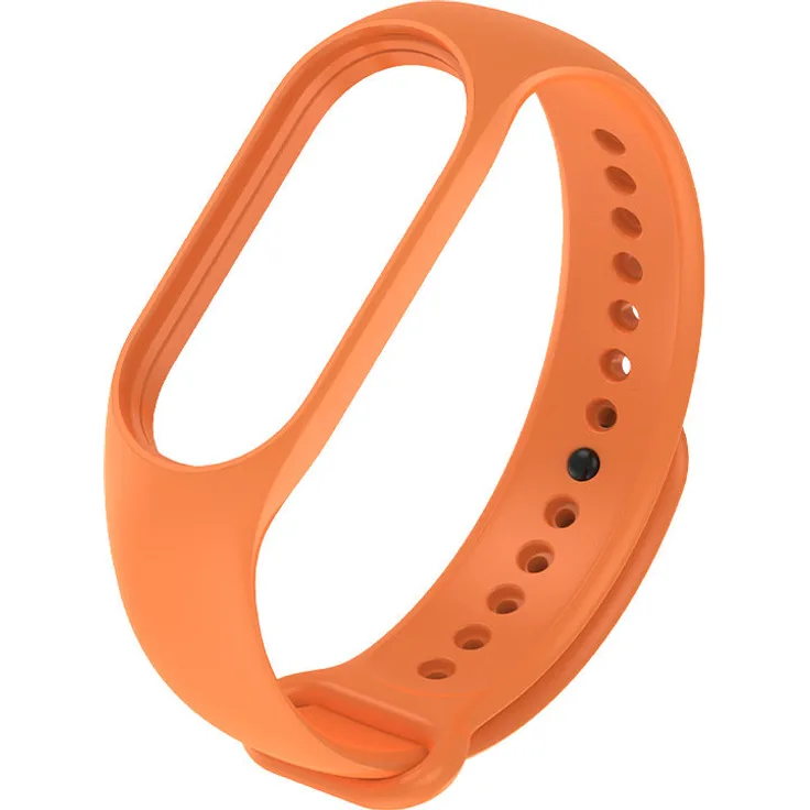 Silikon Sport Strap Fitness Tracker Ersatz Armband Uhrband Uhrenarmband kompatibel mit Xiaomi Smart Band 7 Orange