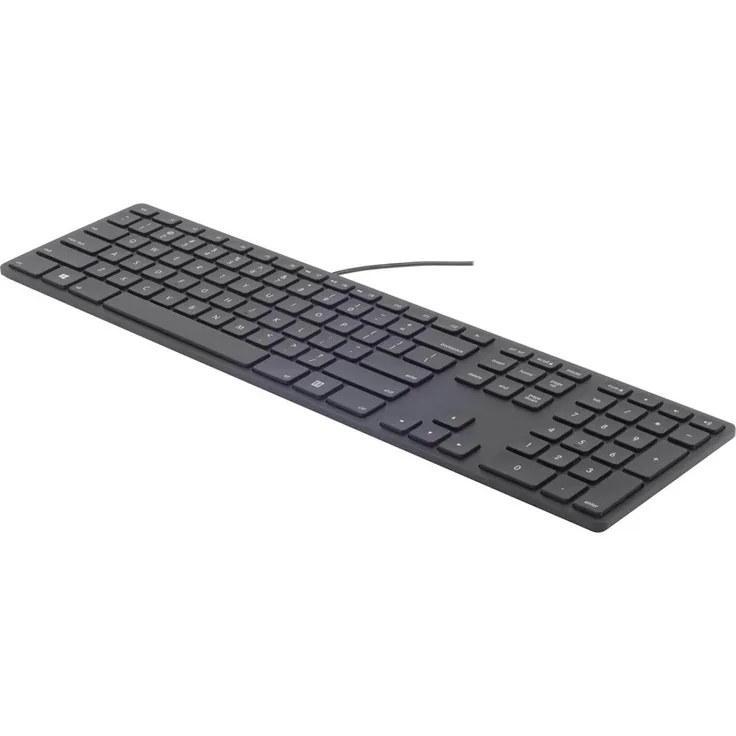 Matias FK318PCLBB, Tastatur, USB, QWERTY, Standard, Kabel Tastatur, schwarz (FK318PCLBB)