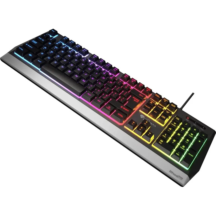 Genesis Rhod Series 300, Gaming-Tastatur, USB, QWERTY, Standard, mechanisch, schwarz, grün (NKG-1528)