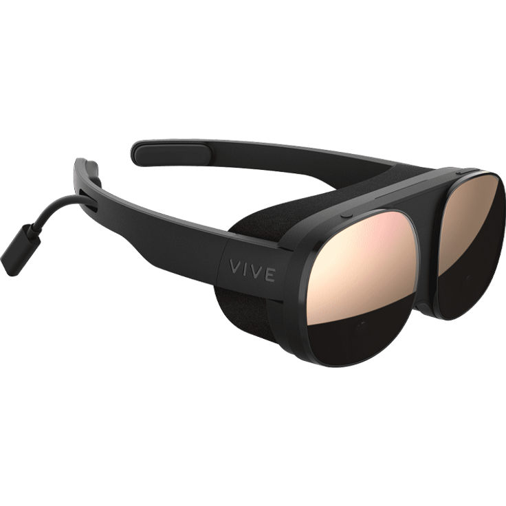 HTC Vive Flow VR-Brille, 100 Grad Sichtfeld, 1600 x 1600 Pixel pro Auge, 64 GB Speicher