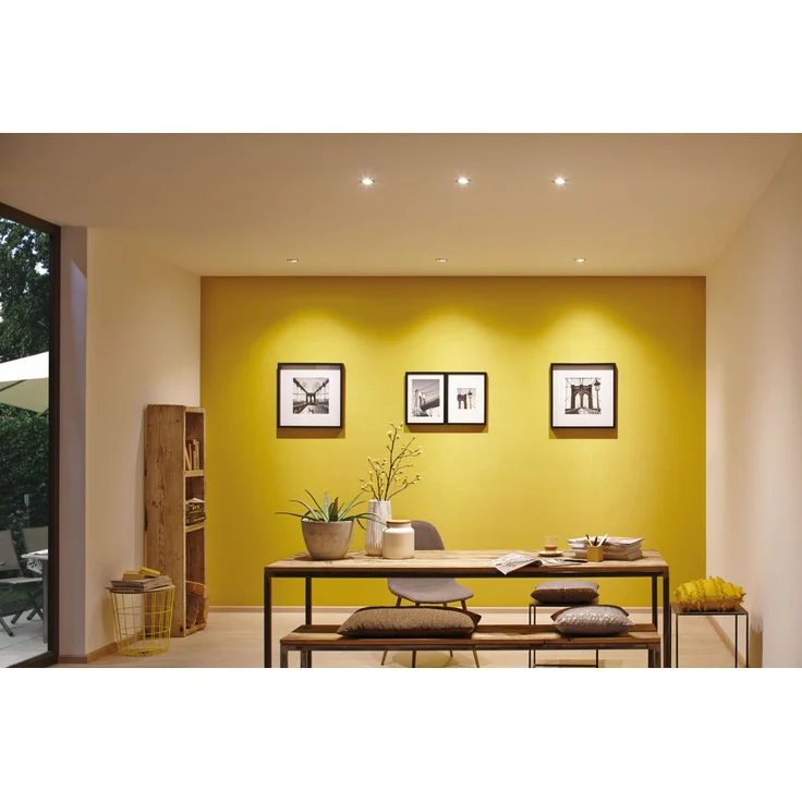Paulmann 929.58 Nova Plus LED Einbauleuchte Smart Home, ZigBee, rund schwenkbar, 6 W, dimmbar, Einbaustrahler, Eisen gebürstet, Spot, Alu Zink, Einbaulampe, 2700 K – Bild 7