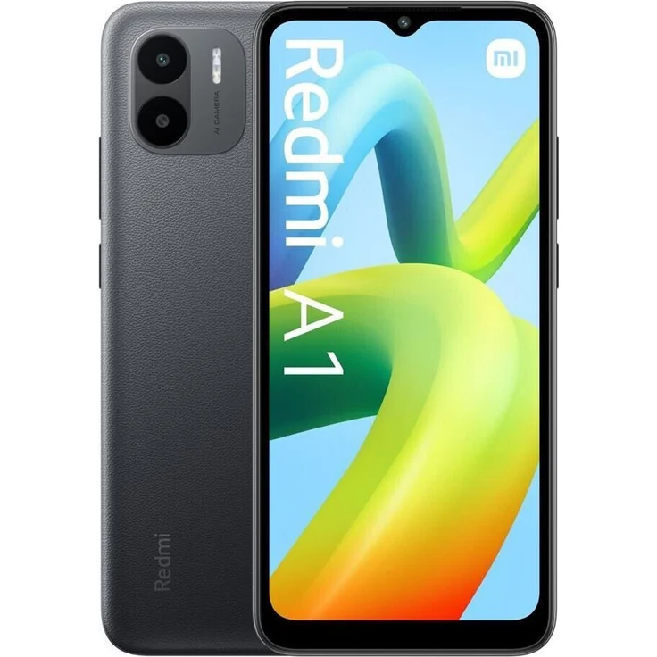 Xiaomi Redmi A1 Smartphone 16,561cm (6,52 Zoll) IPS-Display, 32GB interner Speicher, 2GB RAM, Dual-SIM, Android 12, Black – Bild 1