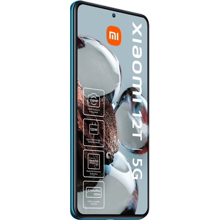 Xiaomi 12T 5G Smartphone 16,942cm (6,67 Zoll) AMOLED-Display, 256GB interner Speicher, 8GB RAM, Dual-SIM, Android 12, Blau – Bild 2