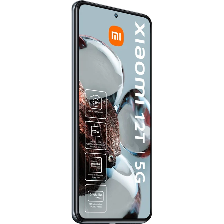 Xiaomi 12T 5G Smartphone 16,942cm (6,67 Zoll) AMOLED-Display, 256GB interner Speicher, 8GB RAM, Dual-SIM, Android 12, Silber – Bild 3