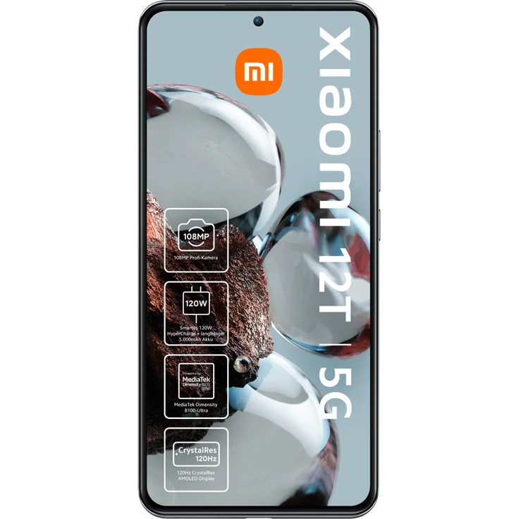 Xiaomi 12T 5G Smartphone 16,942cm (6,67 Zoll) AMOLED-Display, 256GB interner Speicher, 8GB RAM, Dual-SIM, Android 12, Silber – Bild 6