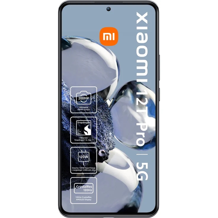 Xiaomi 12T Pro 5G Smartphone 16,942cm (6,67 Zoll) AMOLED-Display, 256GB interner Speicher, 8GB RAM, Dual-SIM, Android 12, Schwarz – Bild 2
