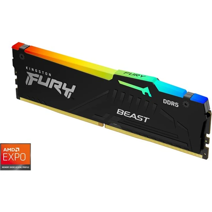 Kingston FURY Beast RGB DDR5-6000 C36 SC - 16GB (AMD EXPO) - Preisvergleich – Bild 1