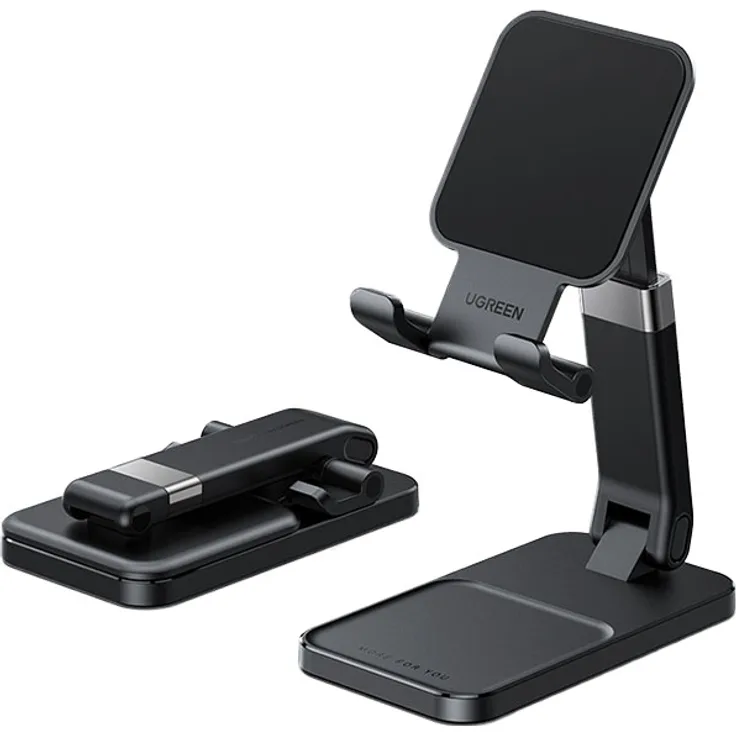 Ugreen Schreibtisch-Teleskopständer faltbarer Telefonhalter Tablet Handy-Halterung schwarz