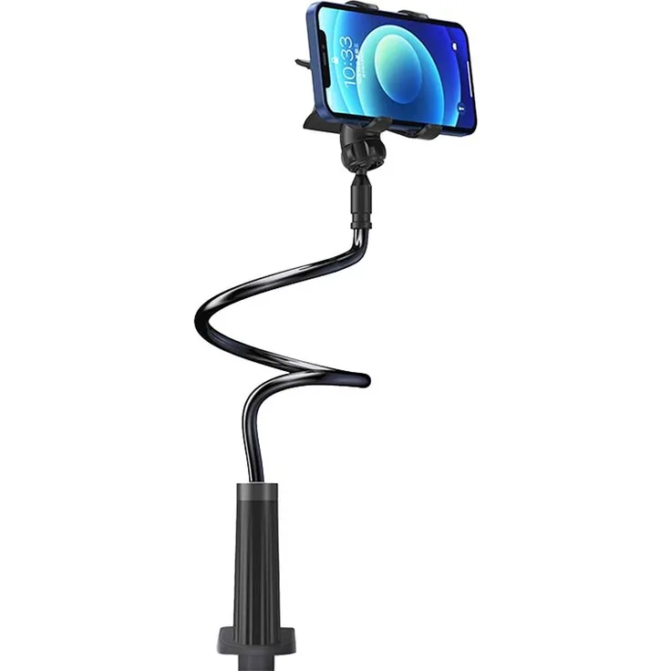 UGREEN Handyhalterung für Bett Schwanenhals Halterung Handy Tischhalterung kompatibel mit Smartphones 4-7,2-'-' schwarz