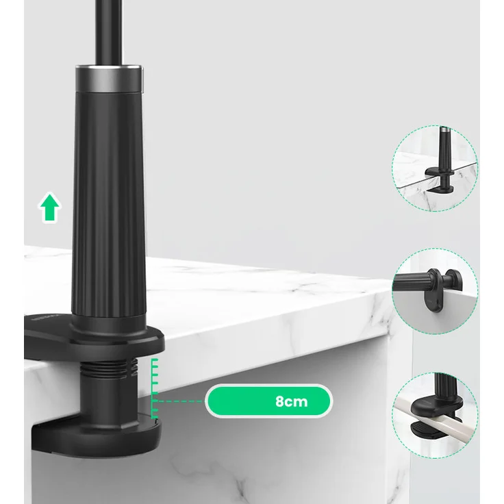 UGREEN Handyhalterung für Bett Schwanenhals Halterung Handy Tischhalterung kompatibel mit Smartphones 4-7,2 Zoll – Bild 4