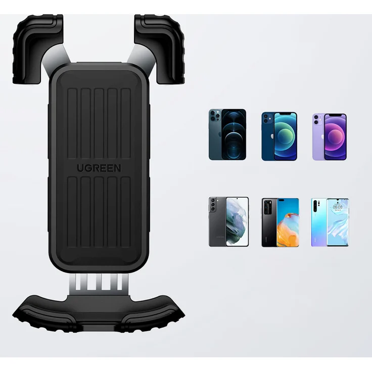 Ugreen Universal Fahrrad Handyhalter für Fahrrad Motorrad Lenker LP494 schwarz – Bild 2